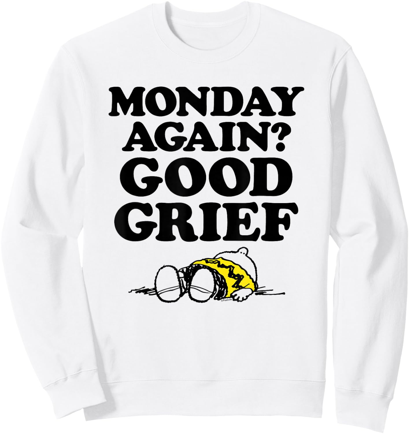 Peanuts - Monday Gute Trauer Sweatshirt - Sweatshirt | White