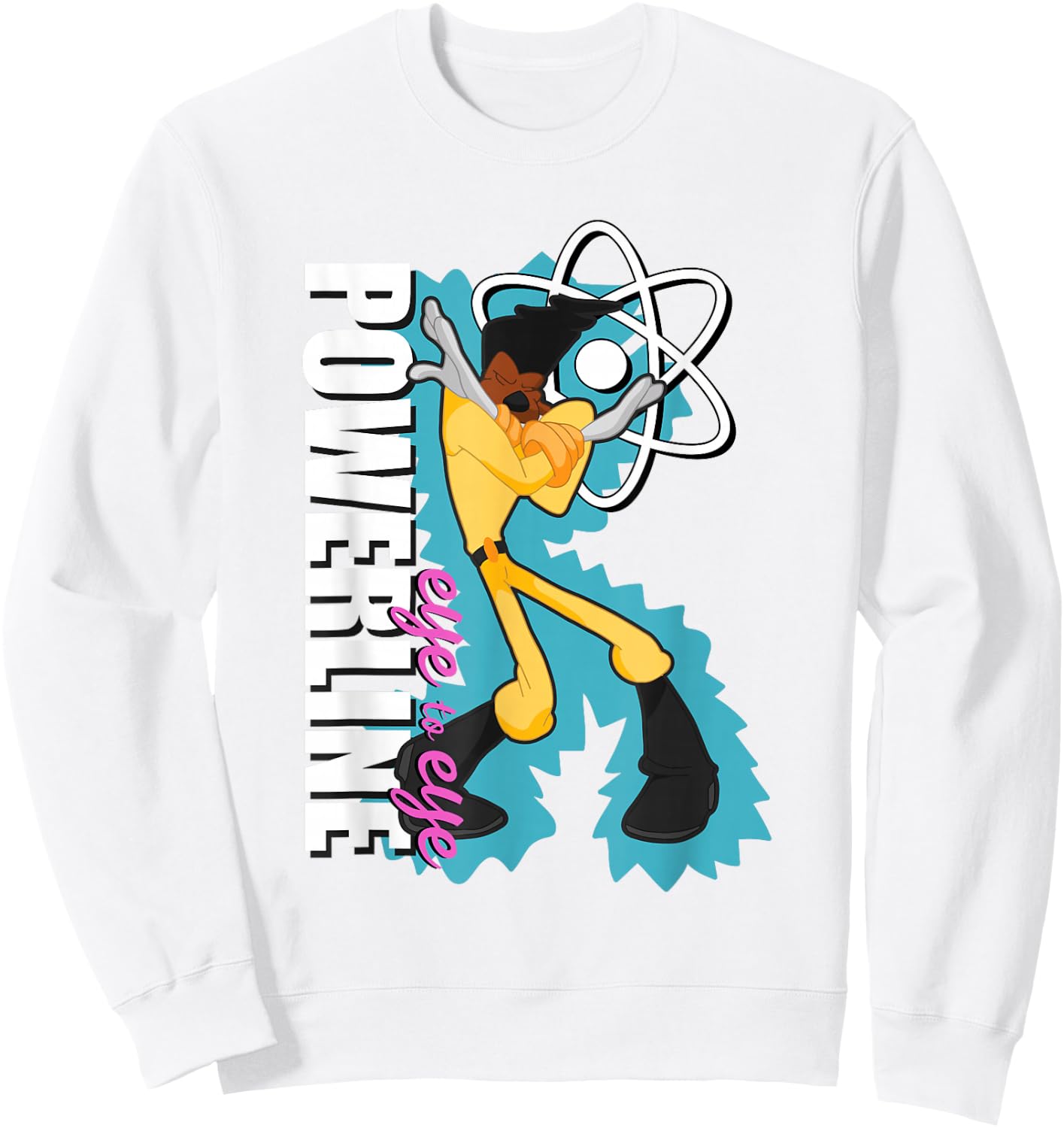 Disney A Goofy Movie Powerline Eye to Eye Dancing Portrait Sweatshirt - Sweatshirt | White