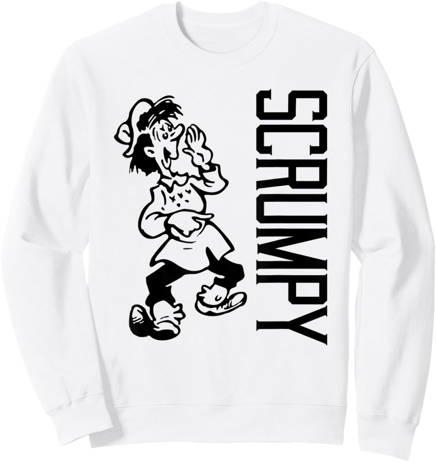 Funny Scrumpy Cider Drinker - Yokel pointing to Scrumpy Sweatshirt - Sweatshirt | White
