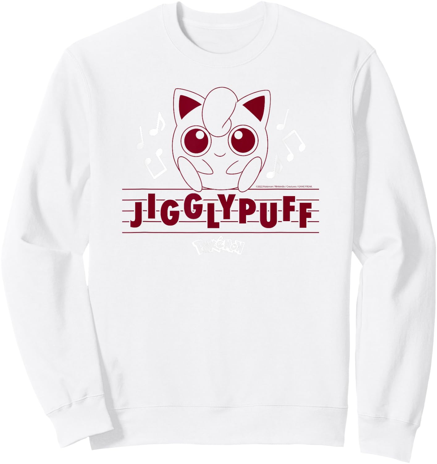 Pokémon - Jigglypuff Music Notes Sweatshirt - Sweatshirt | White