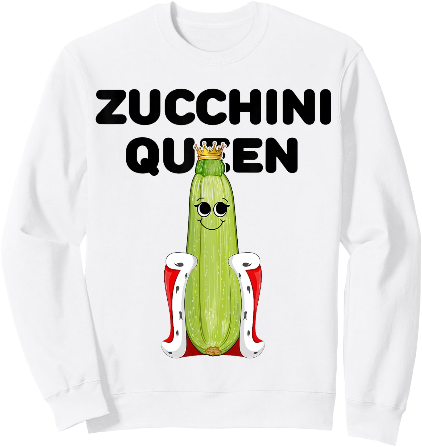 Zucchini Queen Girls Zucchini Lover | Zucchini Sweatshirt - Sweatshirt | White