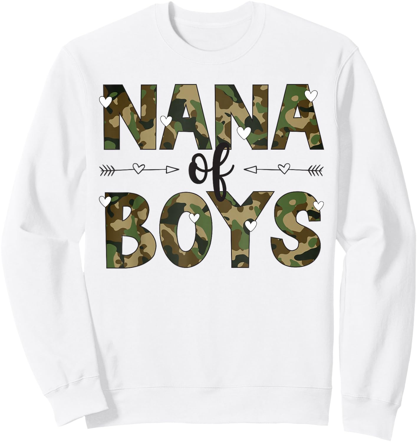 Nana Of Boys Nana Grandma Boy Nana Sweatshirt - Sweatshirt | White