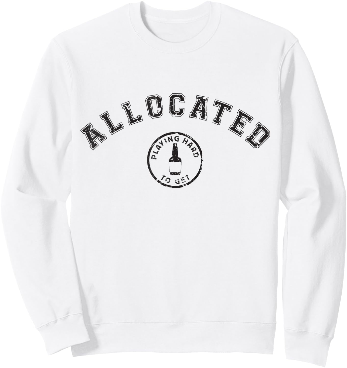 Weathered Kentucky Bourbon Whiskey Allocated Bourbon Hunter Sweatshirt - Sweatshirt | White