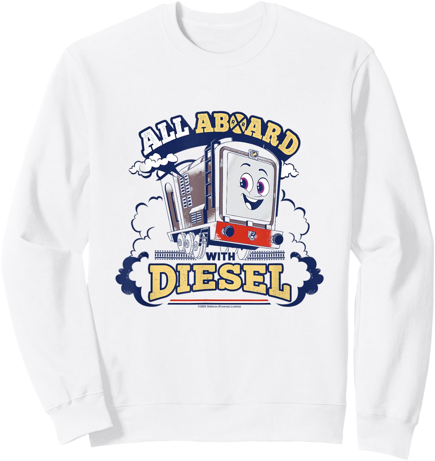 Thomas & Friends - All on Board with Diesel Sweatshirt - Sweatshirt | White