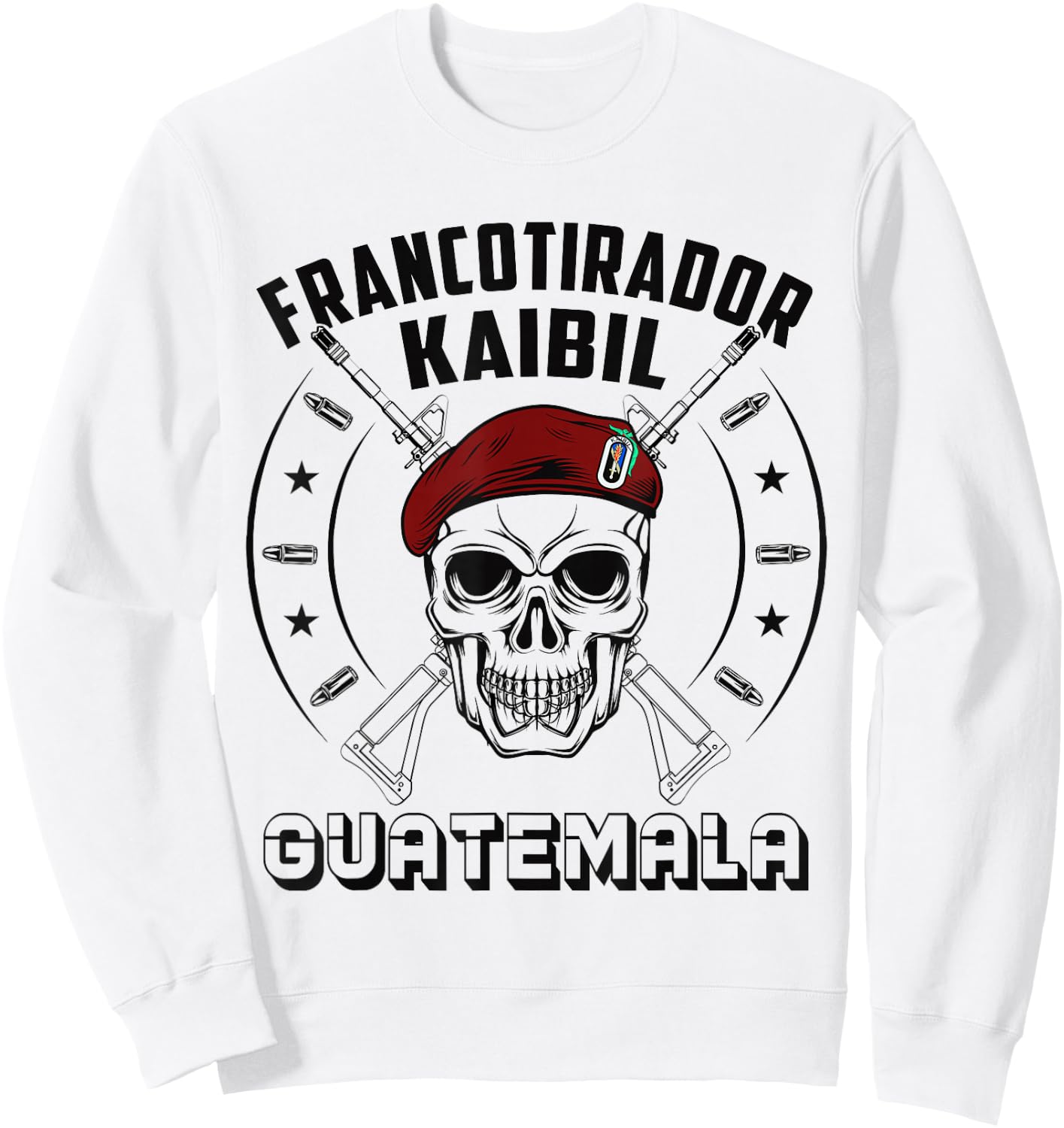 Francotirador Kaibil Guatemala Fuerzas Especiales Sweatshirt - Sweatshirt | White
