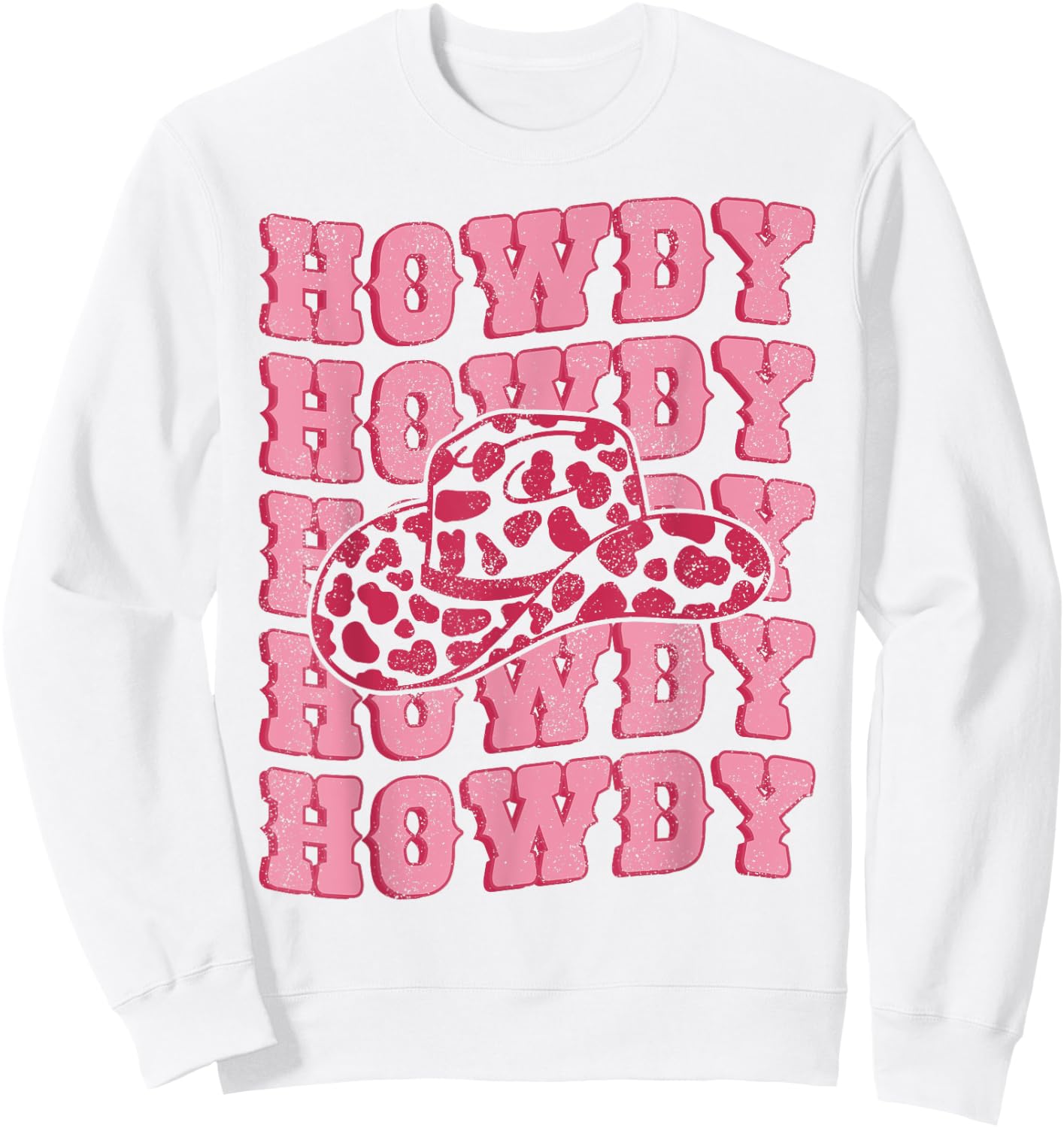 Vintage White Howdy Rodeo Western Country Southern Cowgirl Sweatshirt - Sweatshirt | White