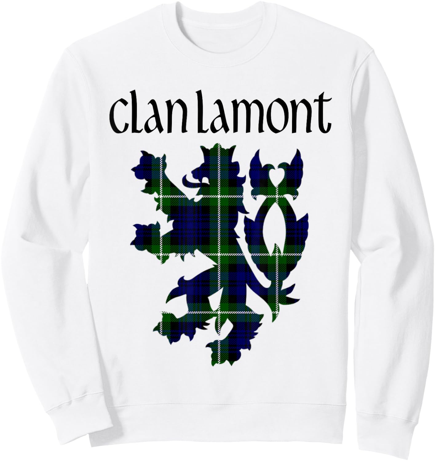 Clan Lamont Tartan Scottish Family Name Scotland Pride Sweatshirt - Sweatshirt | White