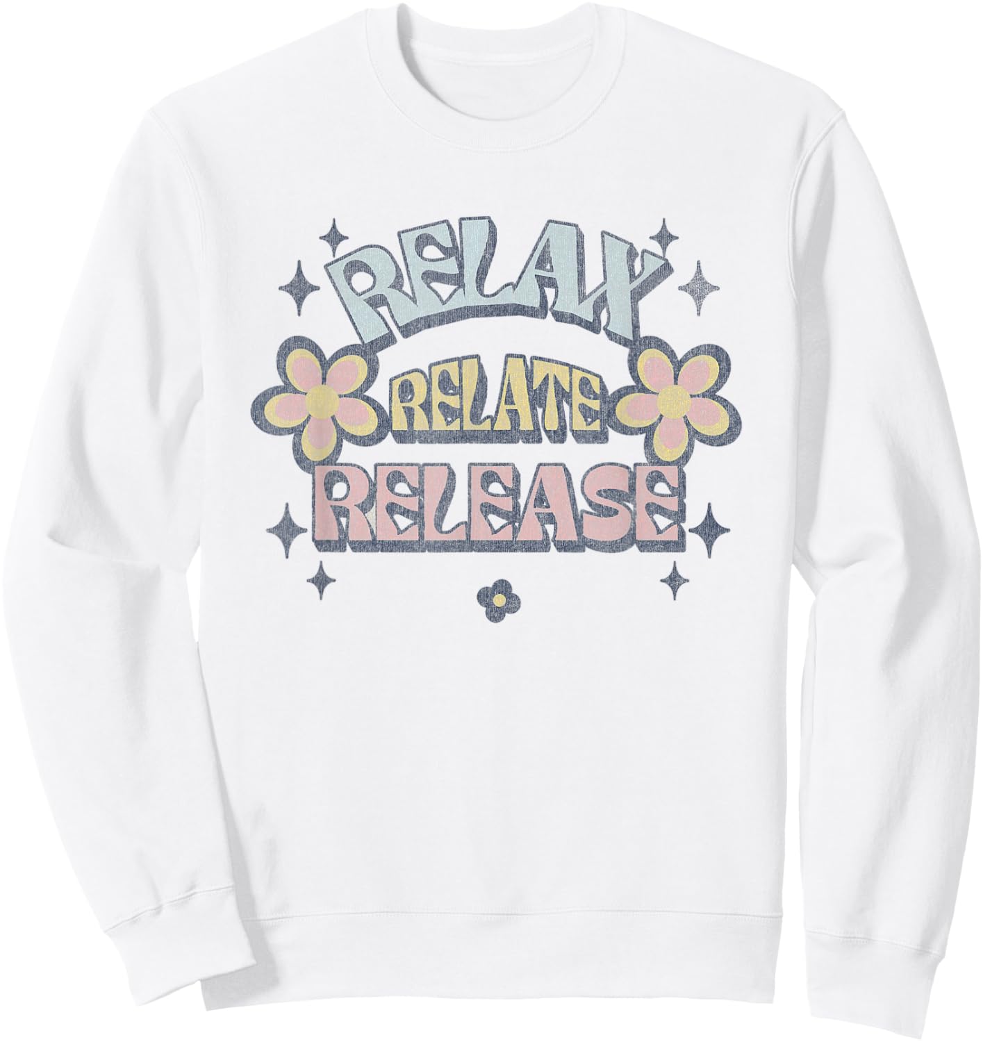 Relax Relate Released Sweatshirt - Sweatshirt | White