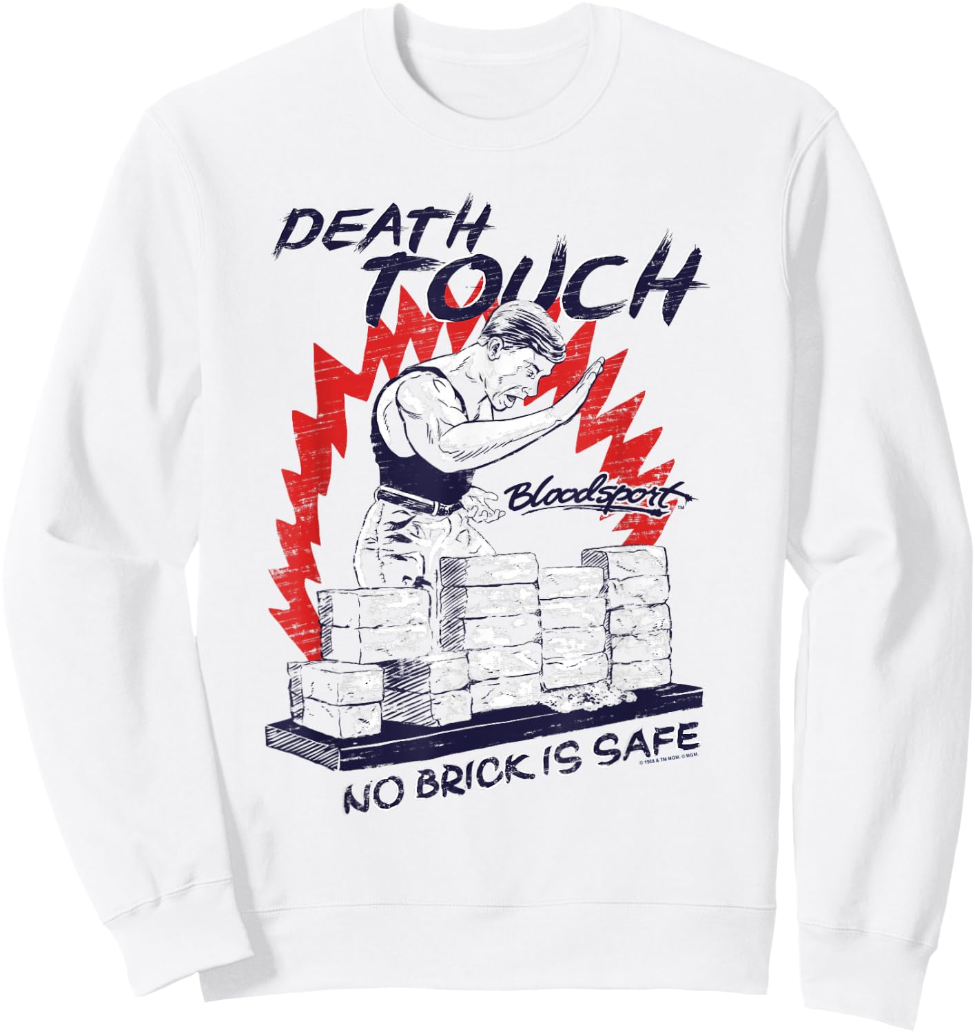 Bloodsport Death Touch Sweatshirt - Sweatshirt | White