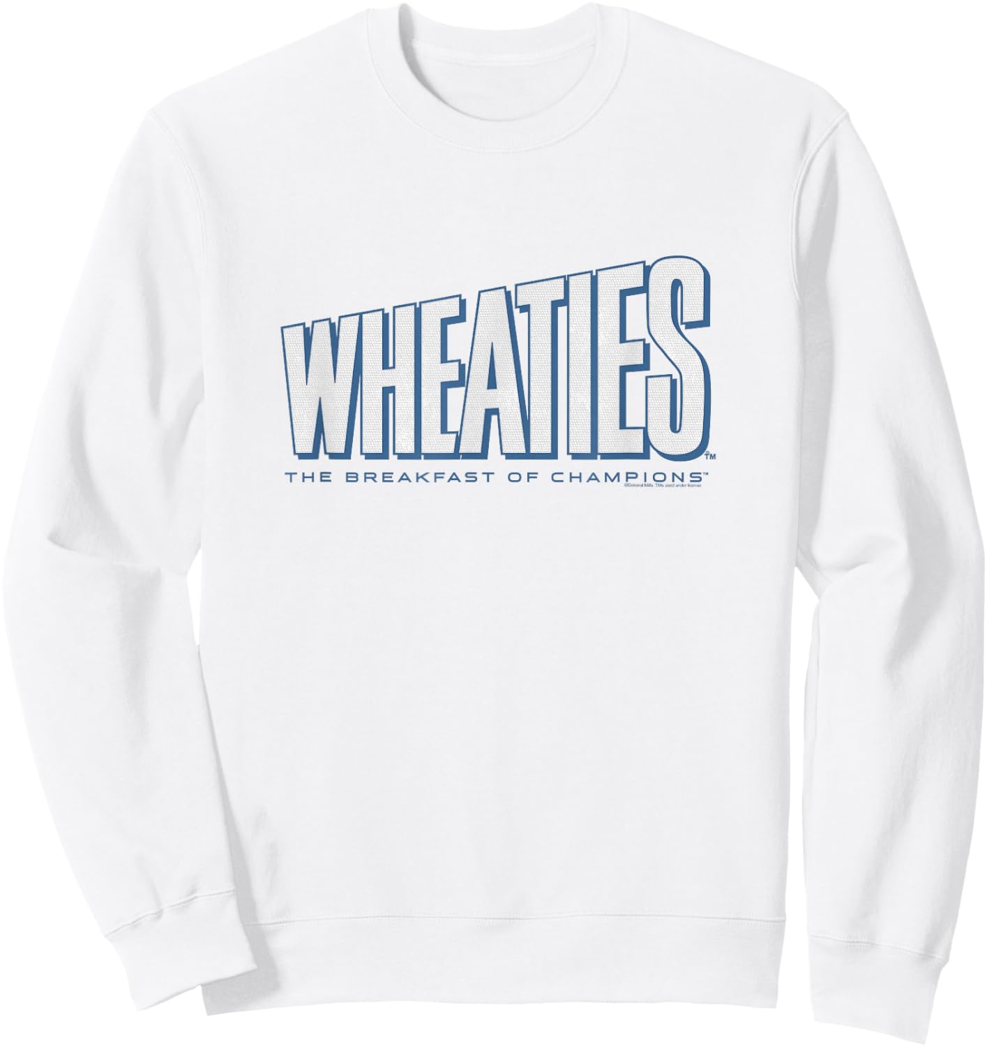 Wheaties The Breakfast Of Champions Iconic Distressed Logo Sweatshirt - Sweatshirt | White