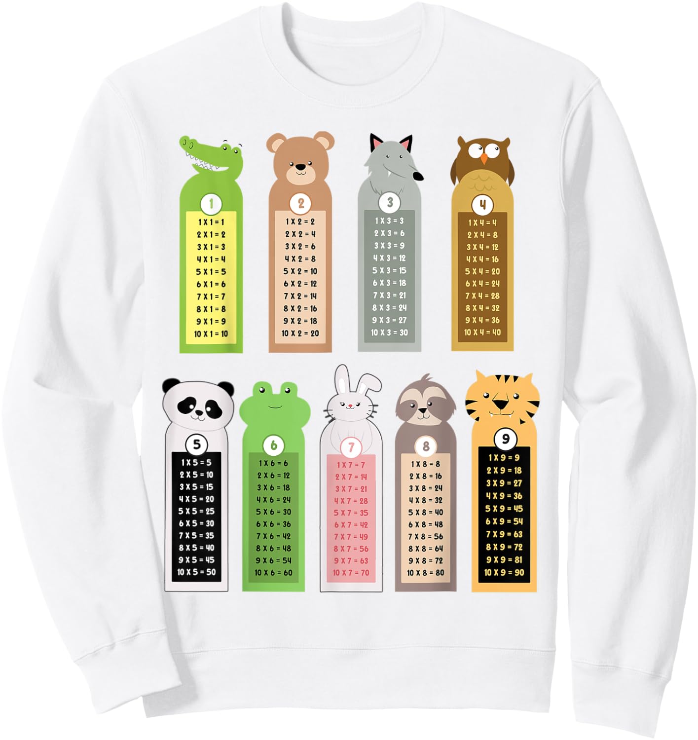 Maths Day Costume Idea for Kids & Teacher Numbers Maths Sweatshirt - Sweatshirt | White