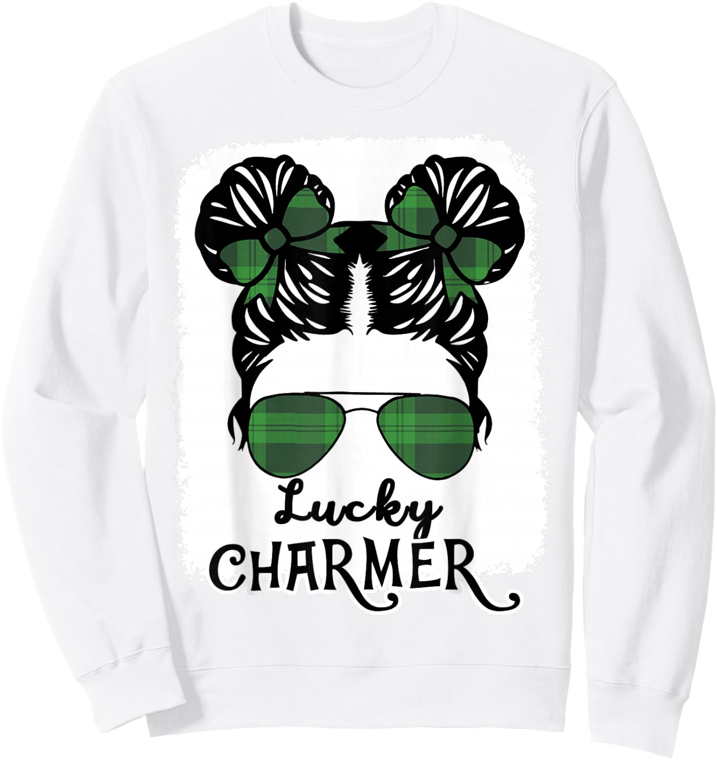 St Patricks Day Lucky Charmer Irish Girl Teen Toddler Sweatshirt - Sweatshirt | White