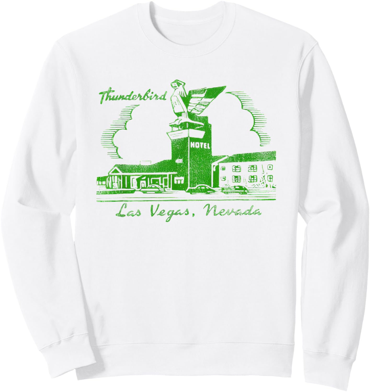 Thunderbird Las Vegas Hotel Casino Retro Vintage Sweatshirt - Sweatshirt | White