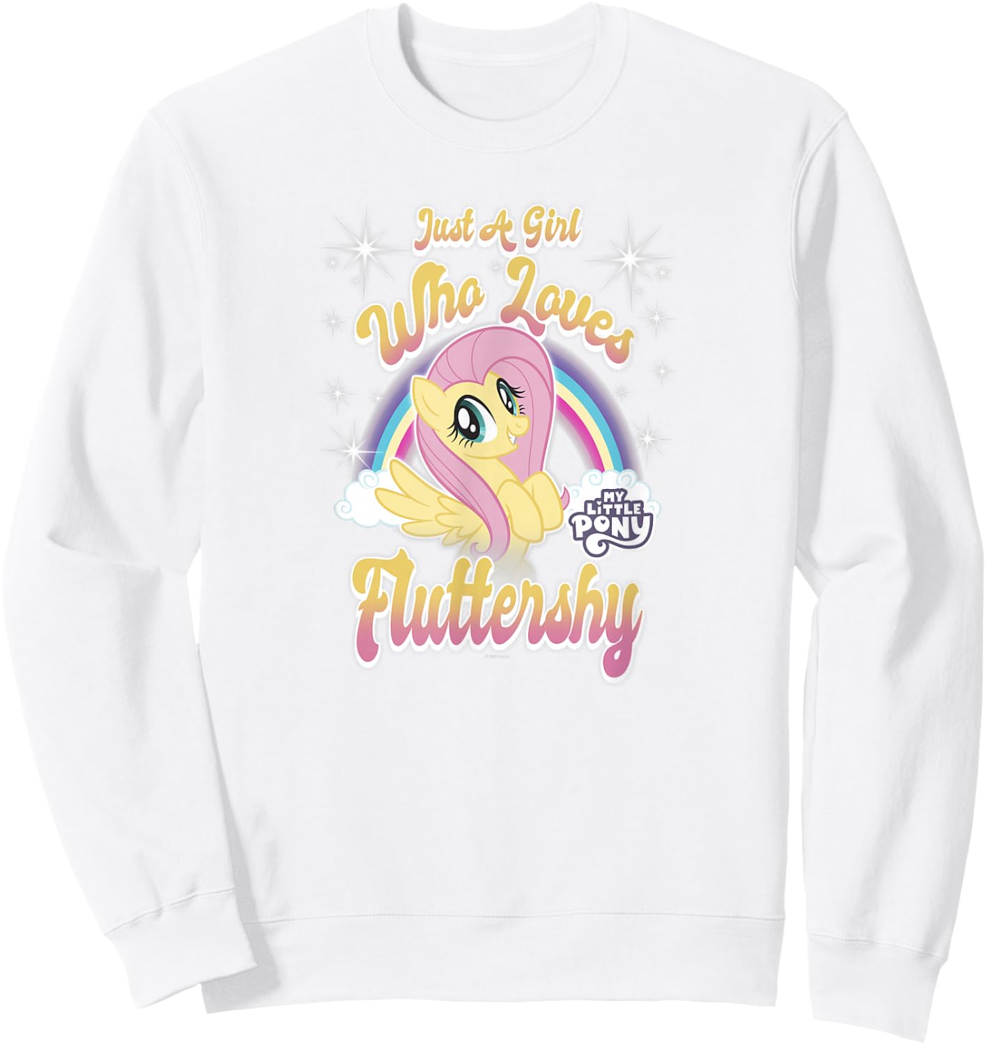 My Little Pony: Friendship Is Magic Girl Loves Fluttershy Sweatshirt - Sweatshirt | White