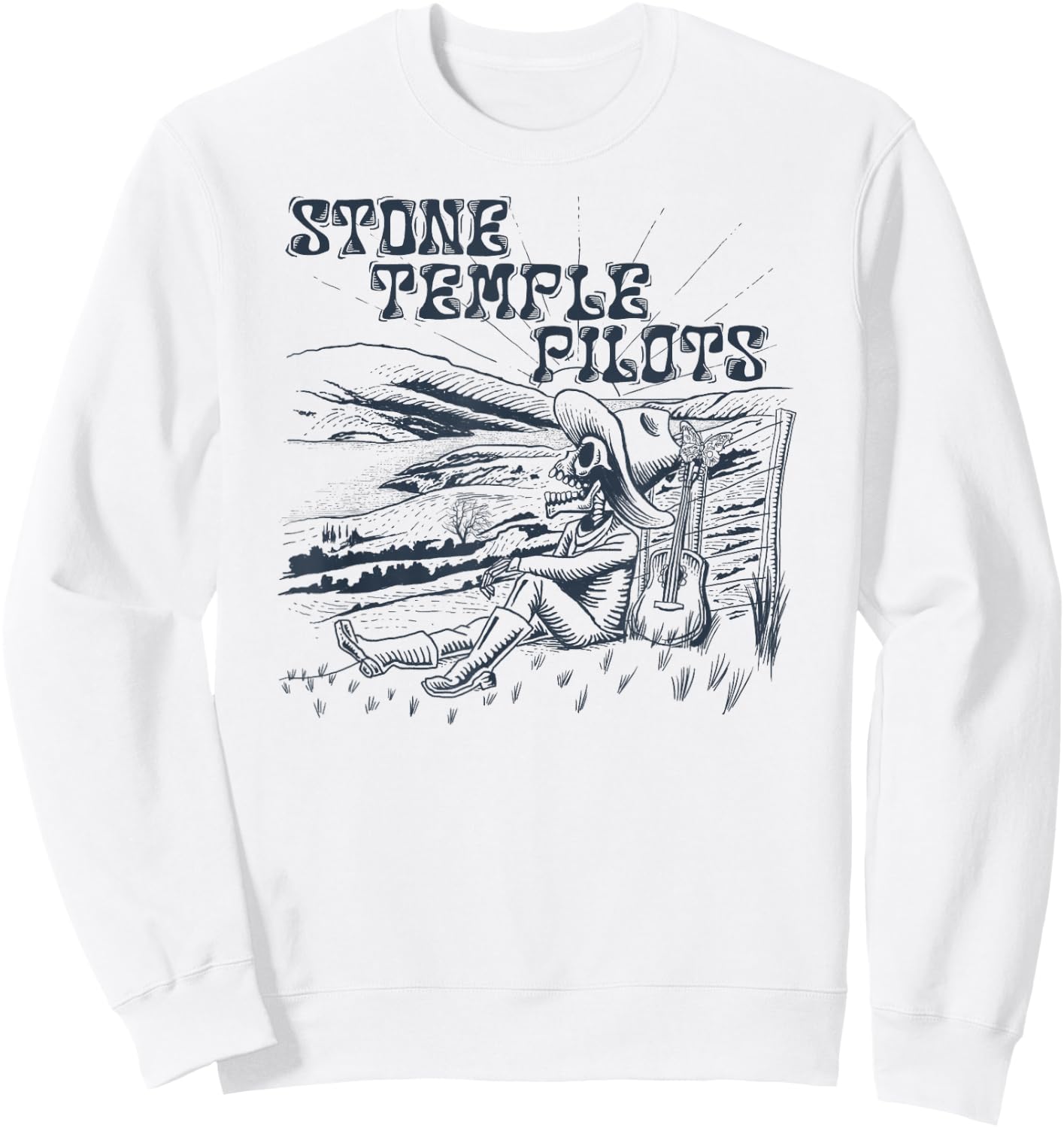 Stone Temple Pilots – Skelly Tans on Silver Sweatshirt - Sweatshirt | White