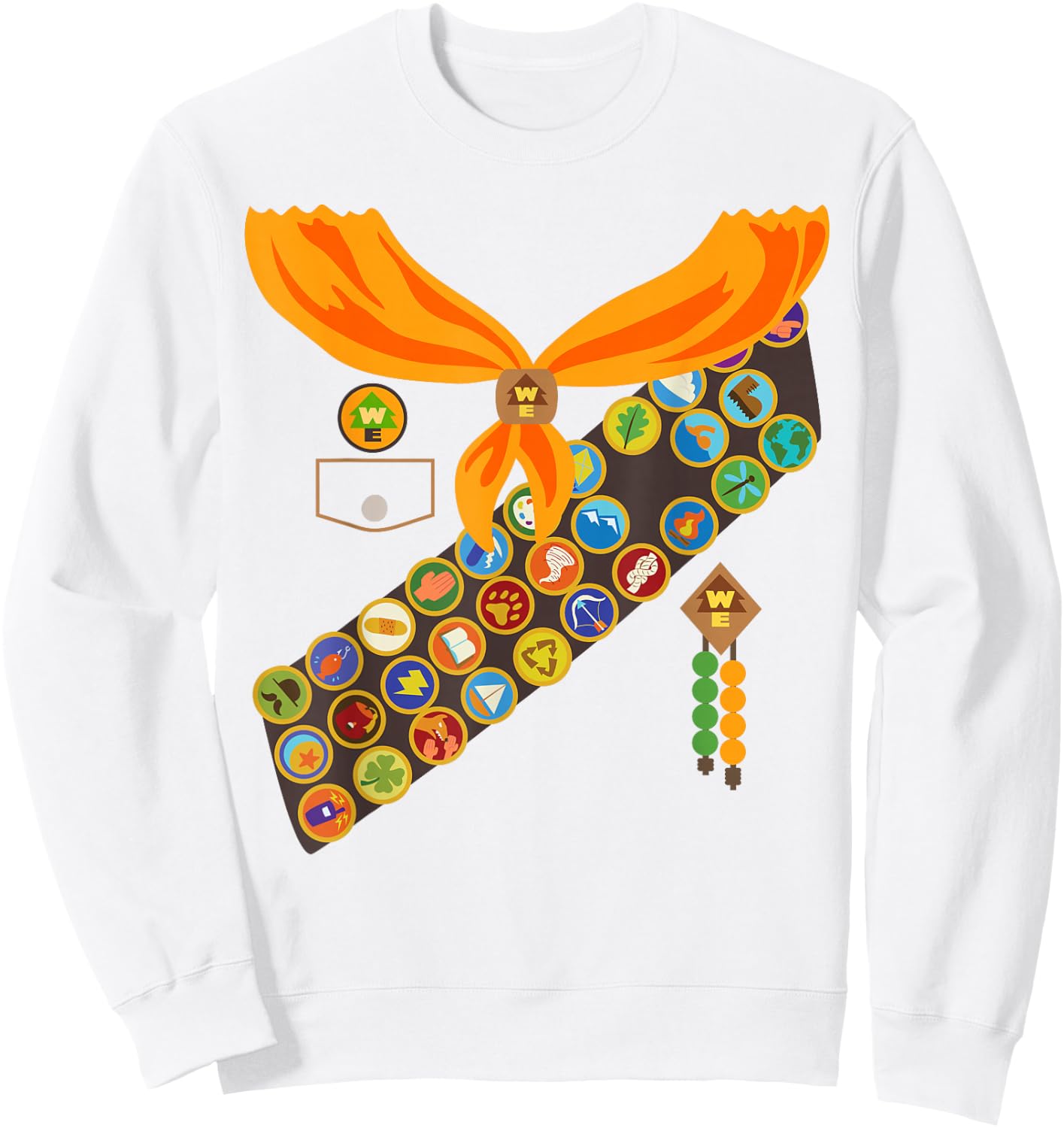 Disney and Pixar's Up Russell Halloween Costume Small Sweatshirt - Sweatshirt | White