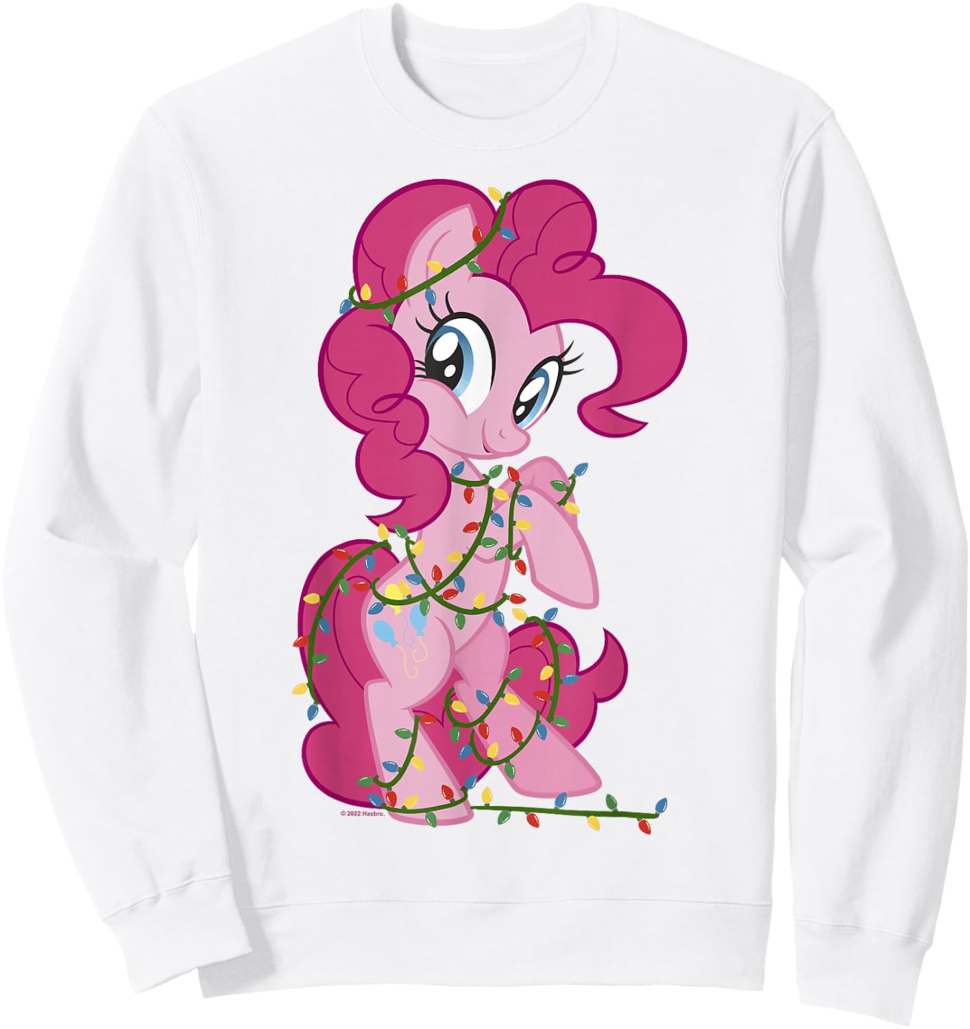My Little Pony: Friendship Is Magic Pinkie Pie Lights Sweatshirt - Sweatshirt | White