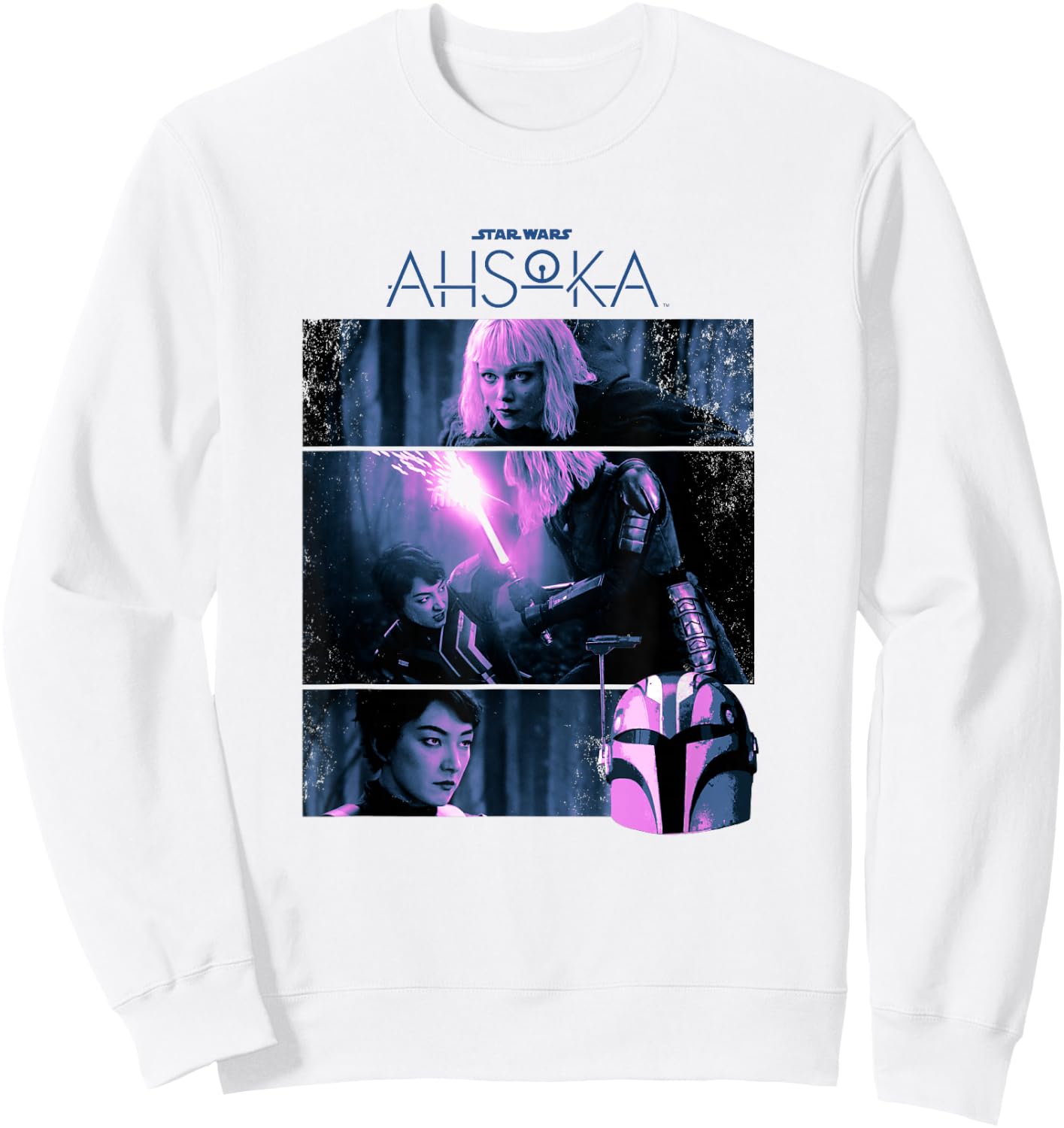 Star Wars: Ahsoka Sabine Wren vs. Shin Hati Battle Panels Sweatshirt - Sweatshirt | White