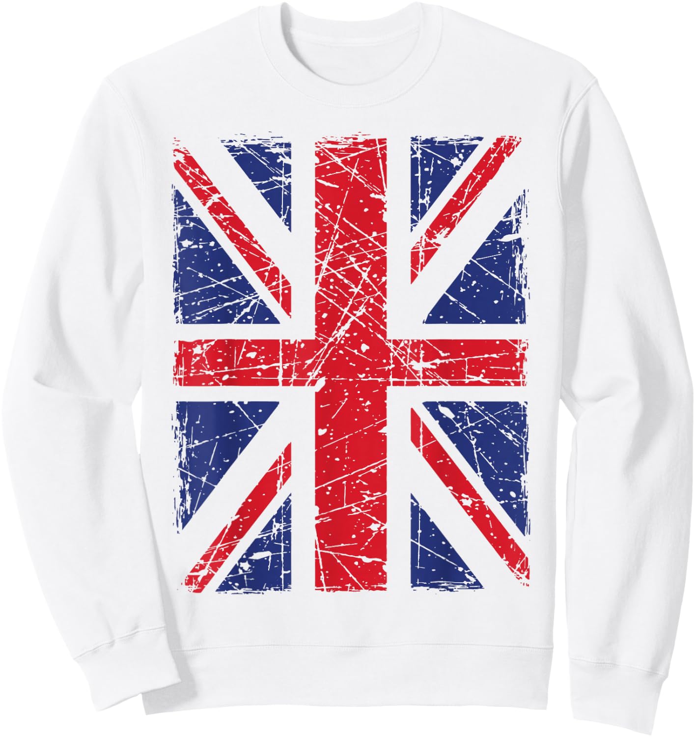 Union Jack, British Flag Sweatshirt - Sweatshirt | White