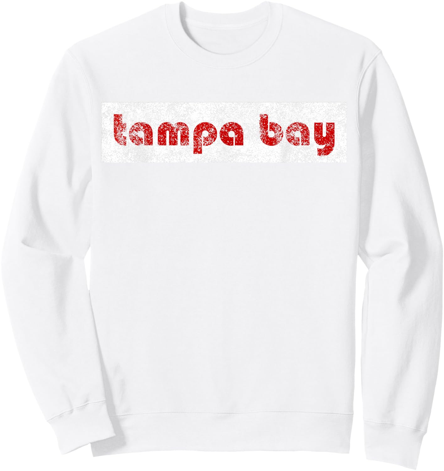 Tampa Bay Florida Retro Vintage Weathered Throwback Sweatshirt - Sweatshirt | White