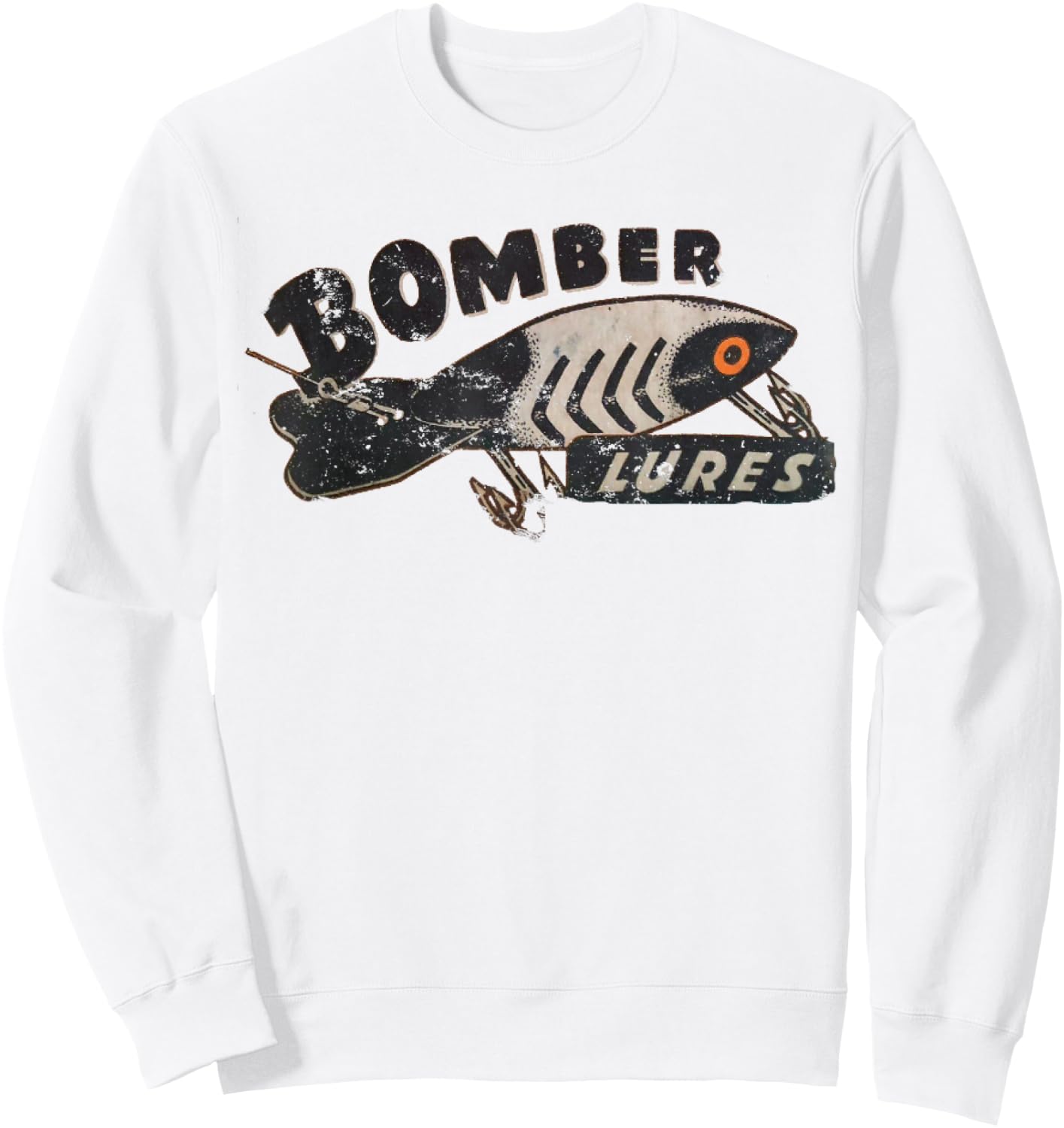 Bomber Lures - Fishing Vintage Lover Sweatshirt - Sweatshirt | White