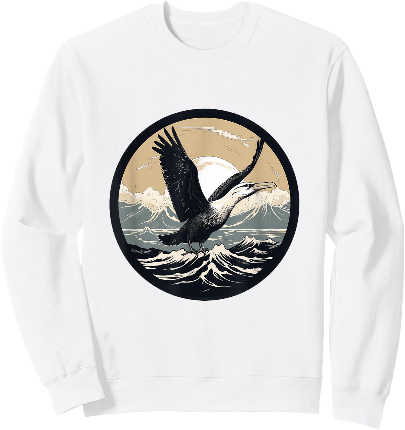 Albatross Bird Sweatshirt - Sweatshirt | White