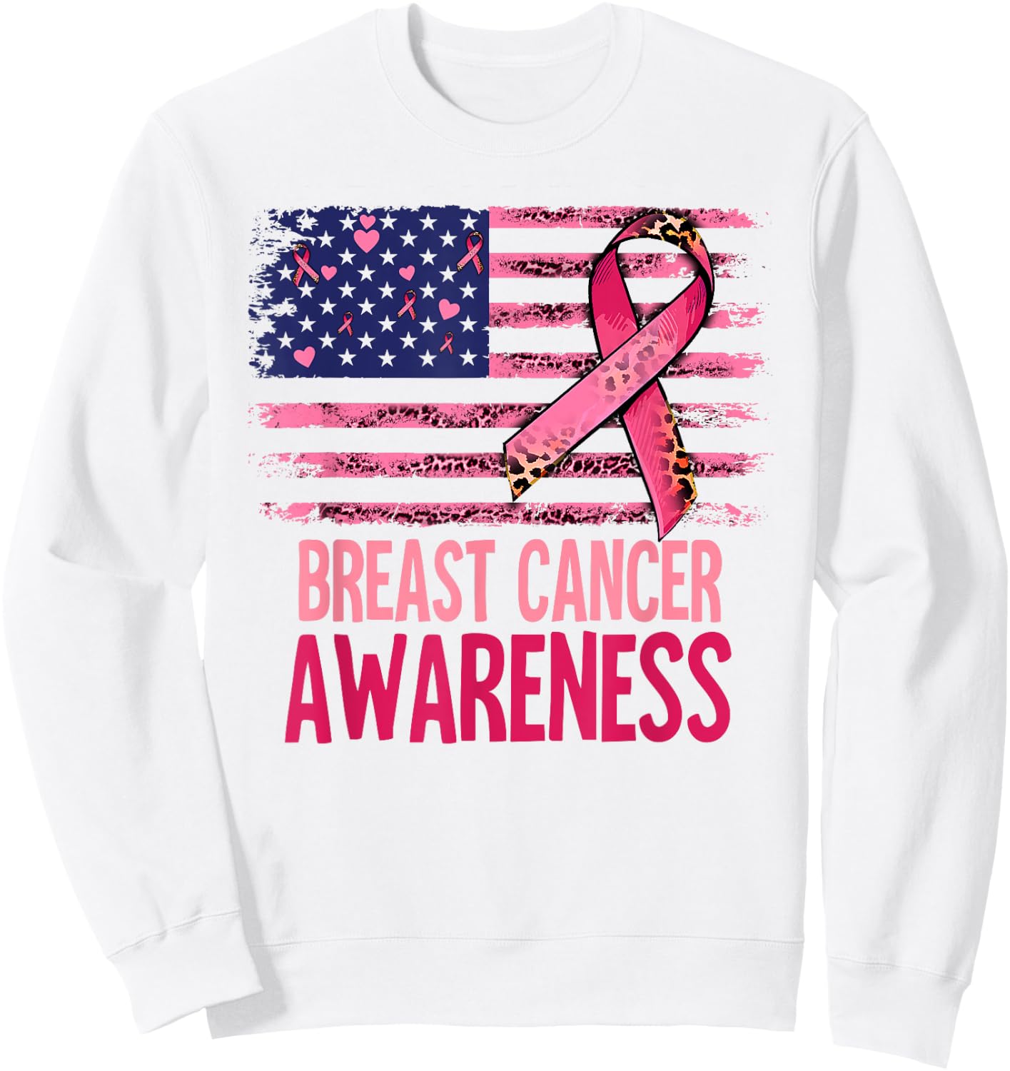 Breast Cancer Awareness Sweatshirt - Sweatshirt | White