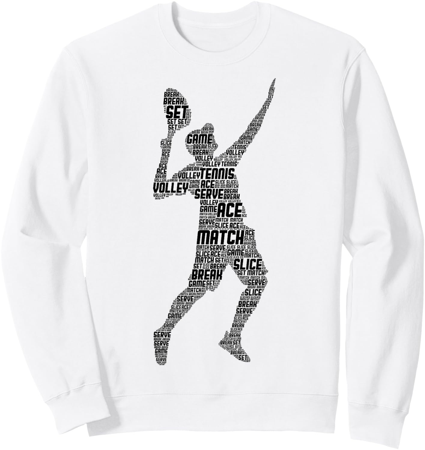 Tennis Player Boys Youth Men Kids Sweatshirt - Sweatshirt | White