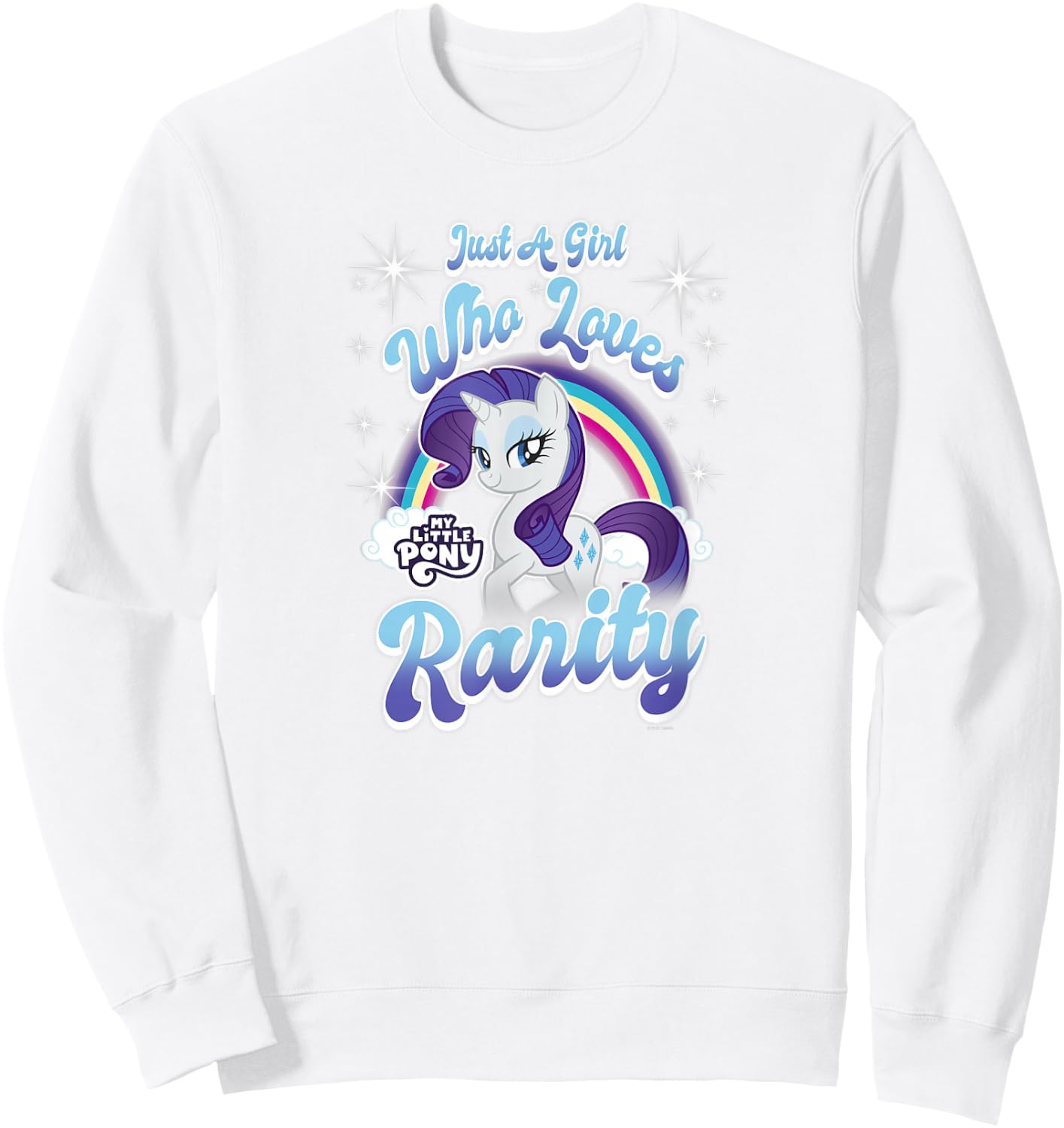 My Little Pony: Friendship Is Magic Girl Who Loves Rarity Sweatshirt - Sweatshirt | White
