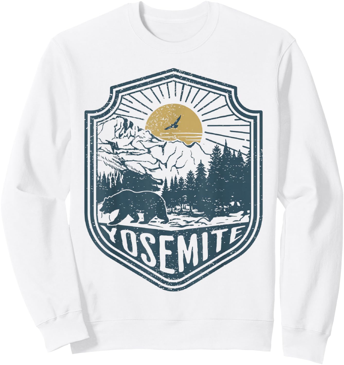 Yosemite National Park Sweatshirt - Sweatshirt | White