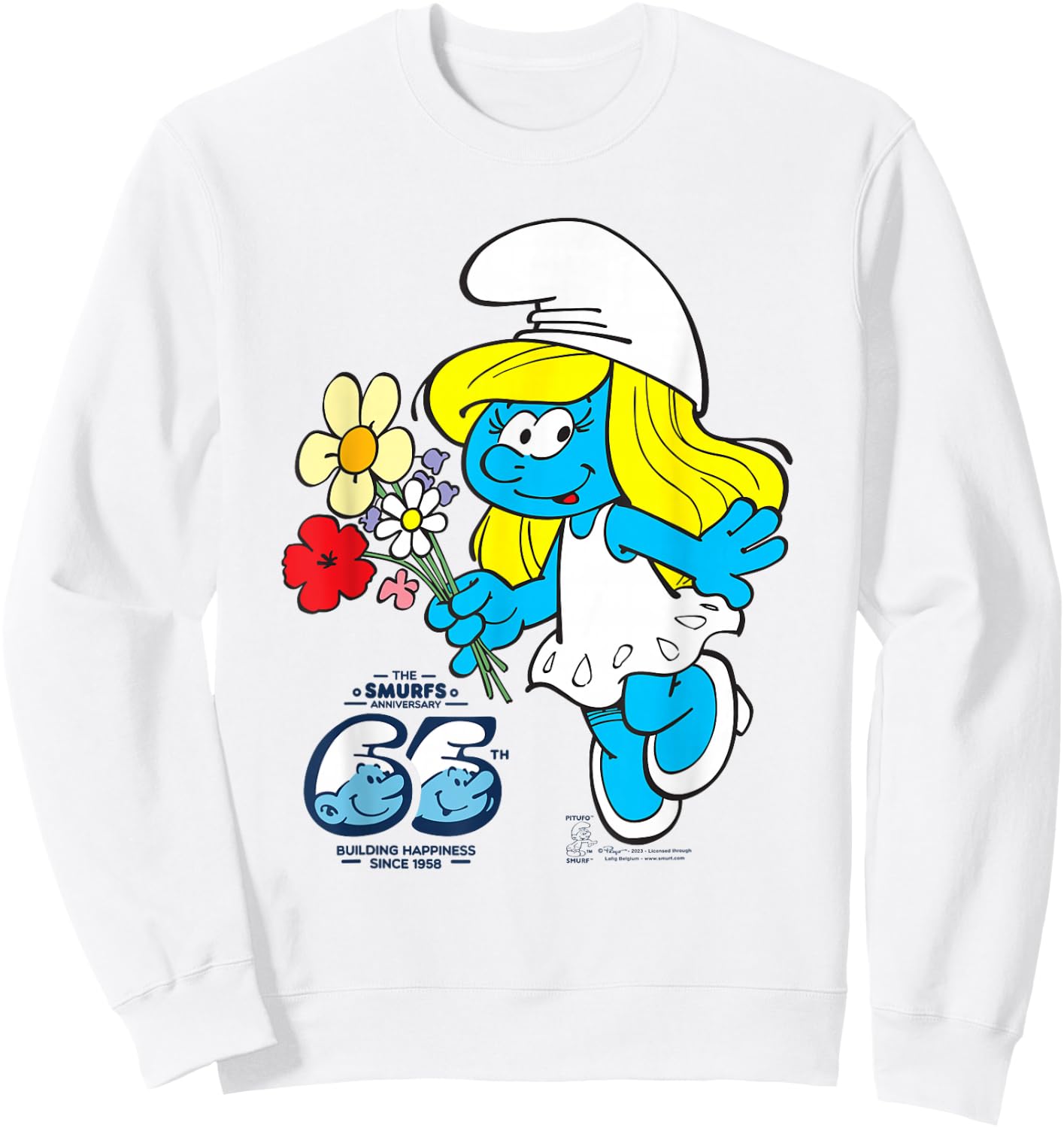 The Smurfs 65th Anniversary Smurfette Sweatshirt - Sweatshirt | White