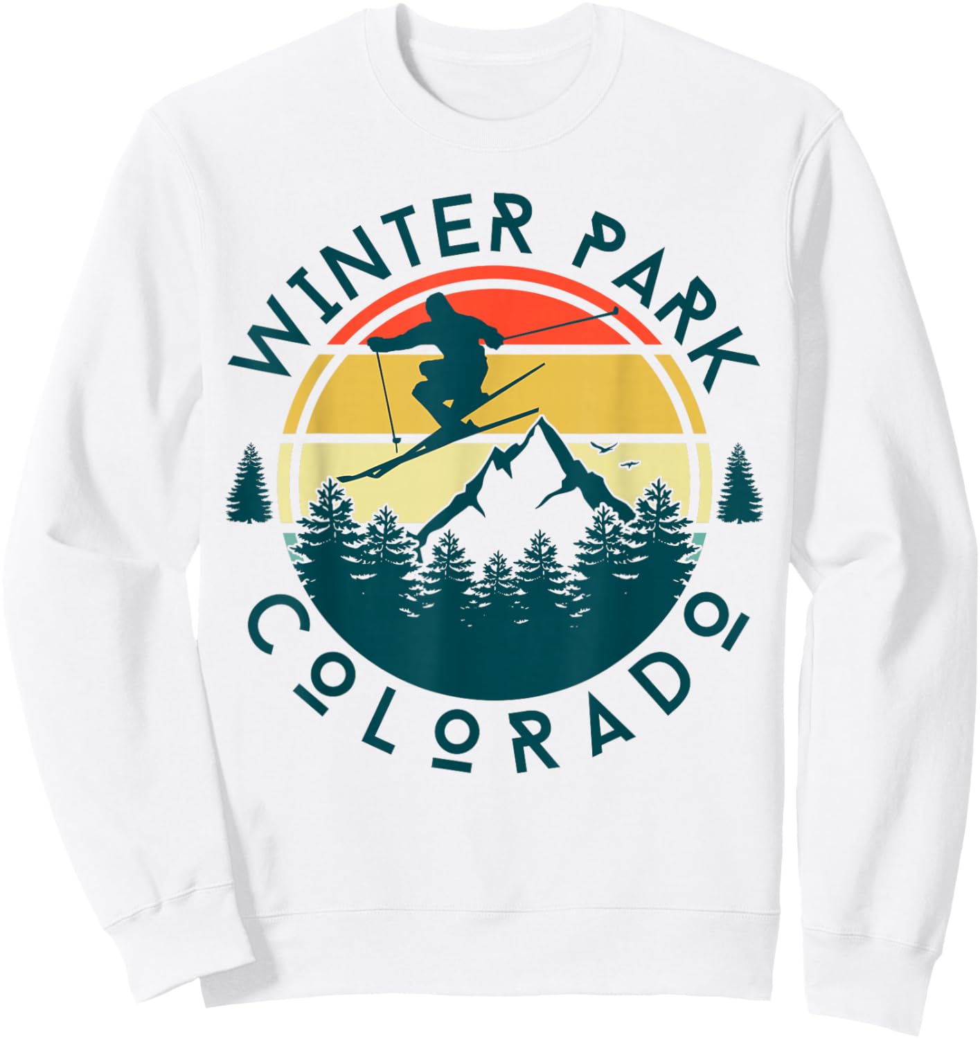 Winter Park Colorado Sweatshirt - Sweatshirt | White