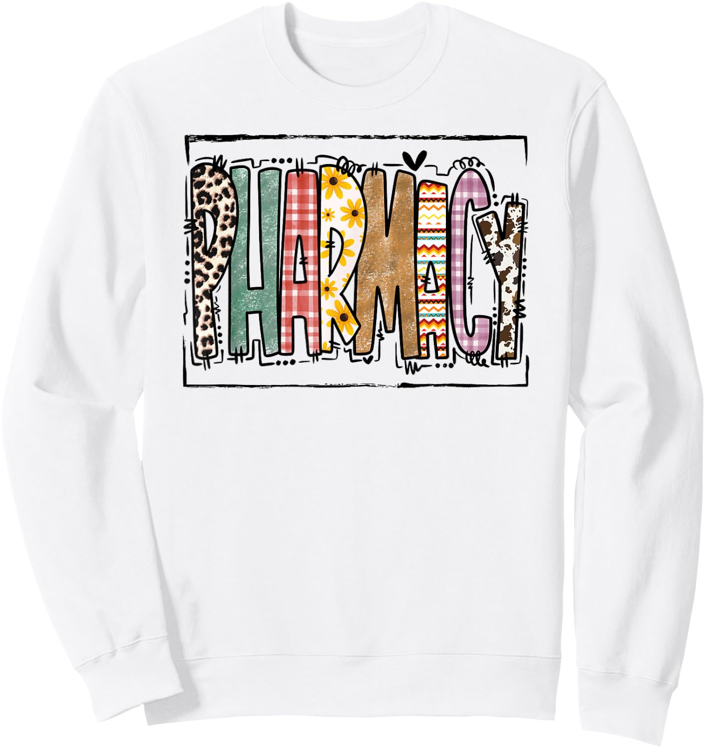 Pharmacy Fall Phamacist Healthcare Worker Autumn Funny Sweatshirt - Sweatshirt | White