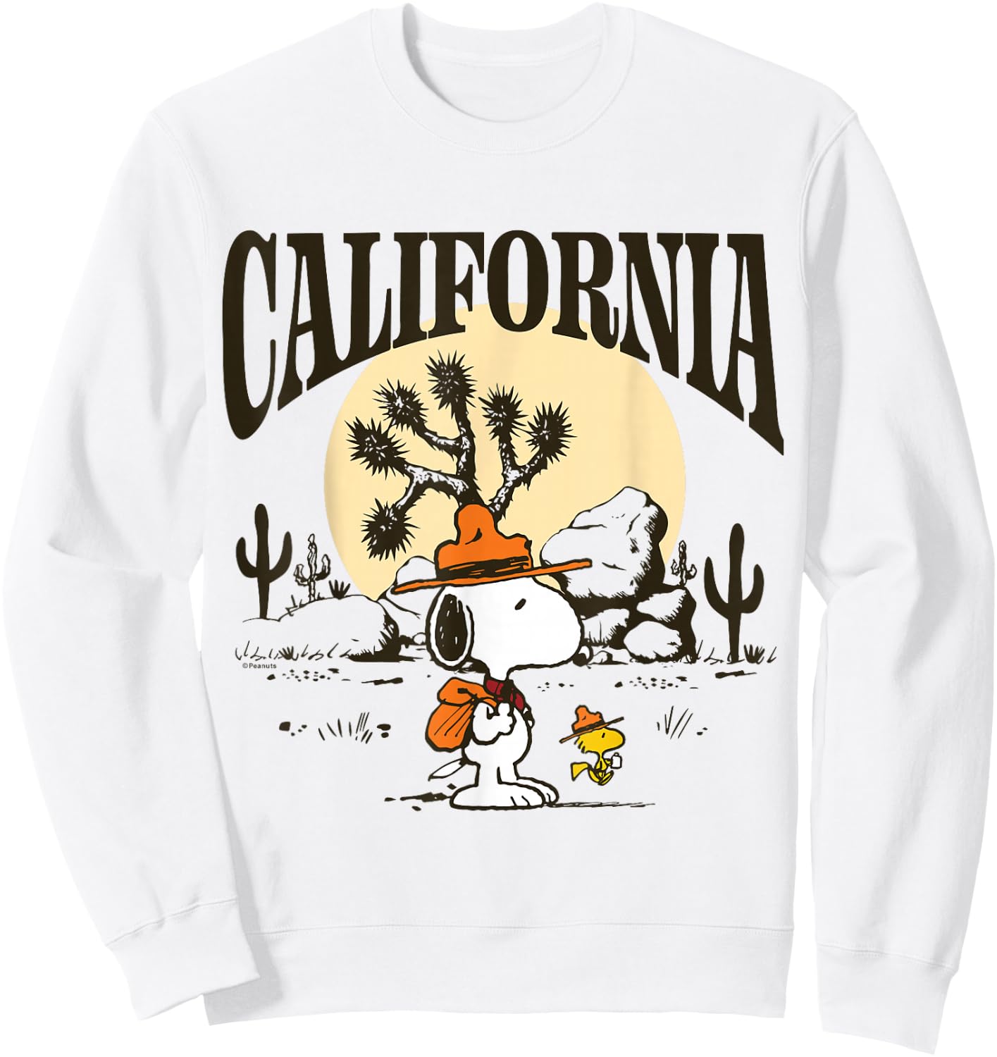 Peanuts - Snoopy Beagle Scout California Sweatshirt - Sweatshirt | White