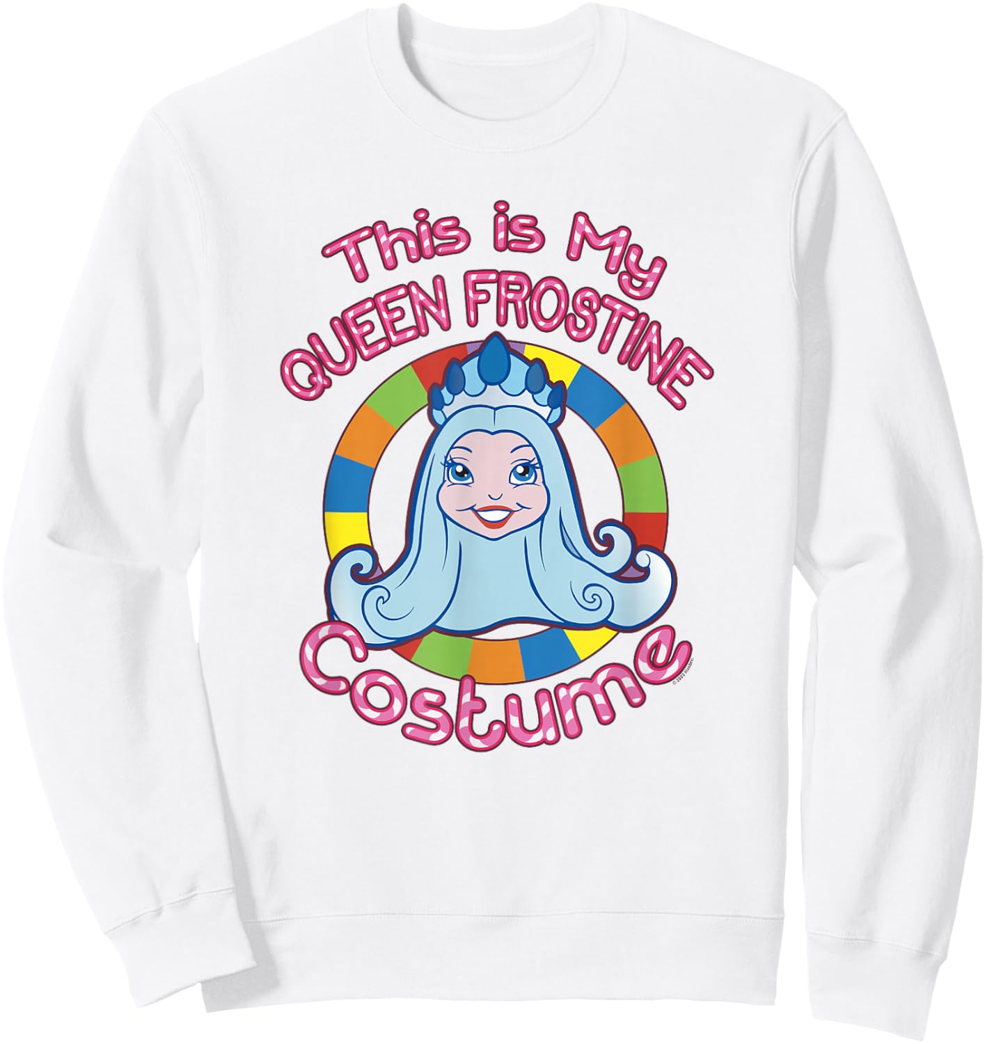 Candy Land Halloween This Is My Queen Frostine Costume Sweatshirt - Sweatshirt | White