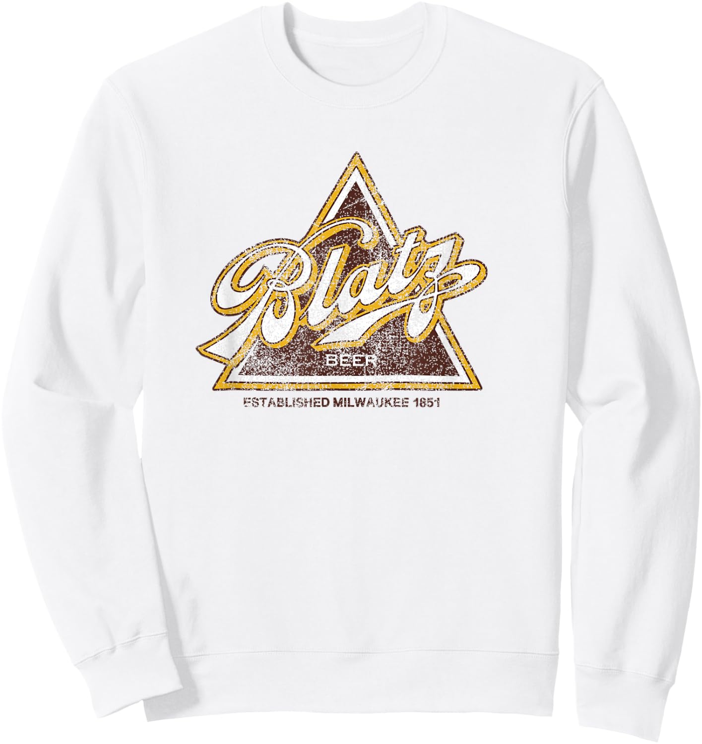 Blatz Beer Vintage Style - Logo Sweatshirt - Sweatshirt | White