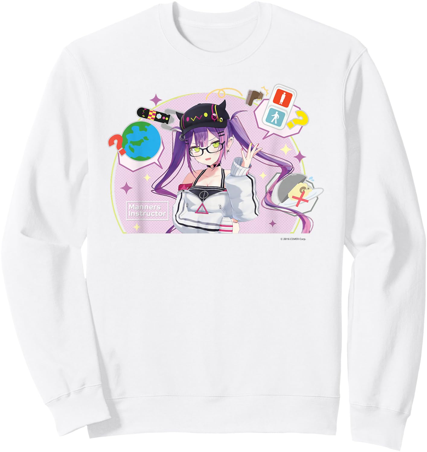 【Tokoyami Towa】holo no graffiti Greatest Moments Sweatshirt - Sweatshirt | White