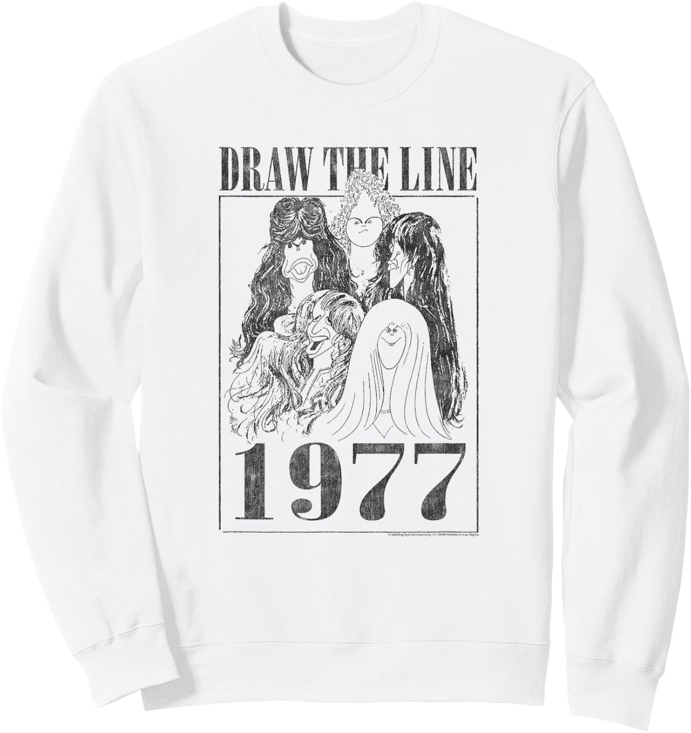 Aerosmith - Draw the Line 1977 Sweatshirt - Sweatshirt | White