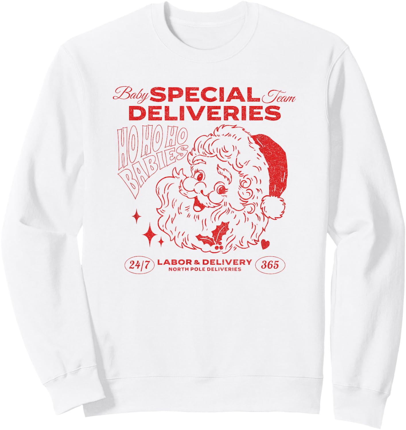 Special Deliveries, Labor and Delivery Christmas Sweatshirt - Sweatshirt | White