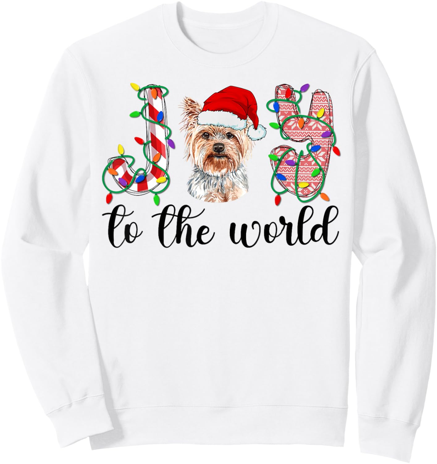 Yorkshire Terrier Christmas Yorkie Xmas Party Sweatshirt - Sweatshirt | White