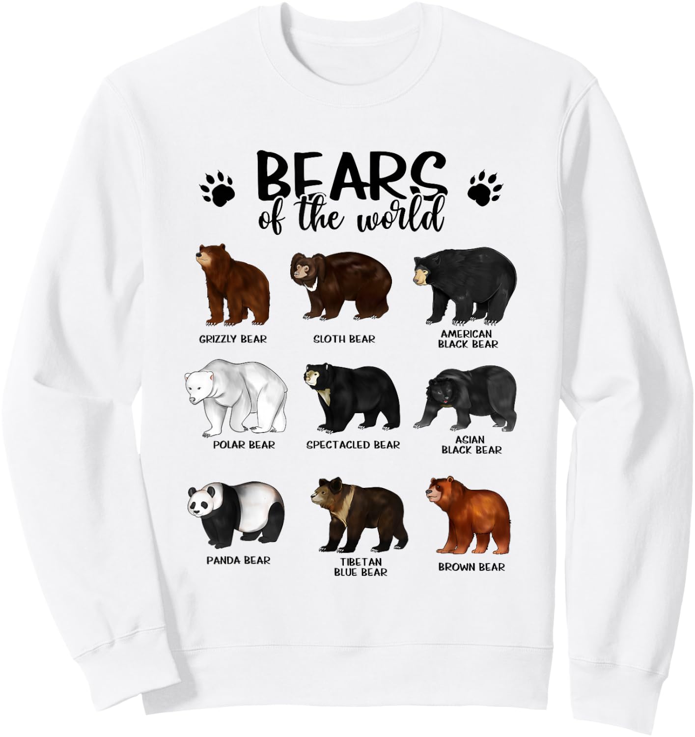 Bears of the world - Bears Sweatshirt - Sweatshirt | White