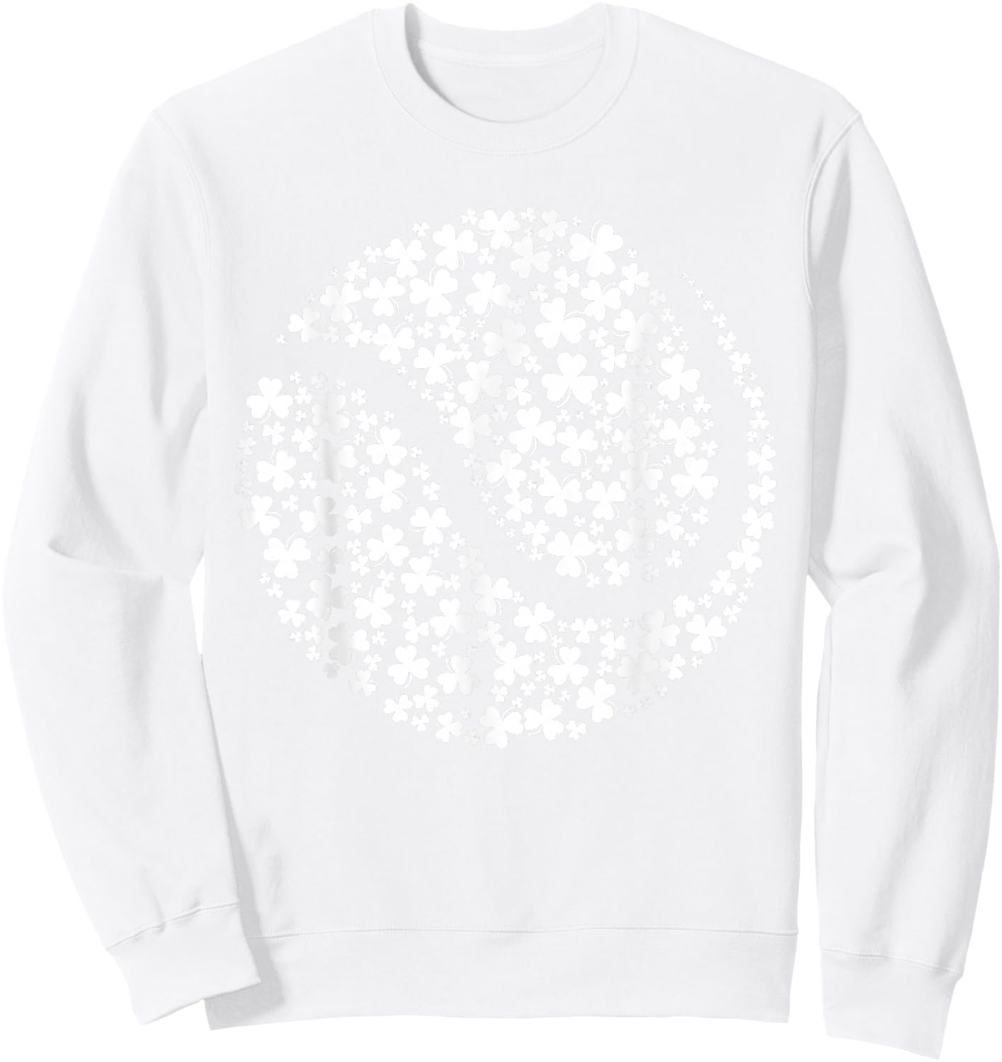 Funny Shamrock Tennis Ball St. Patrick's Day Irish Men Boys Sweatshirt - Sweatshirt | White