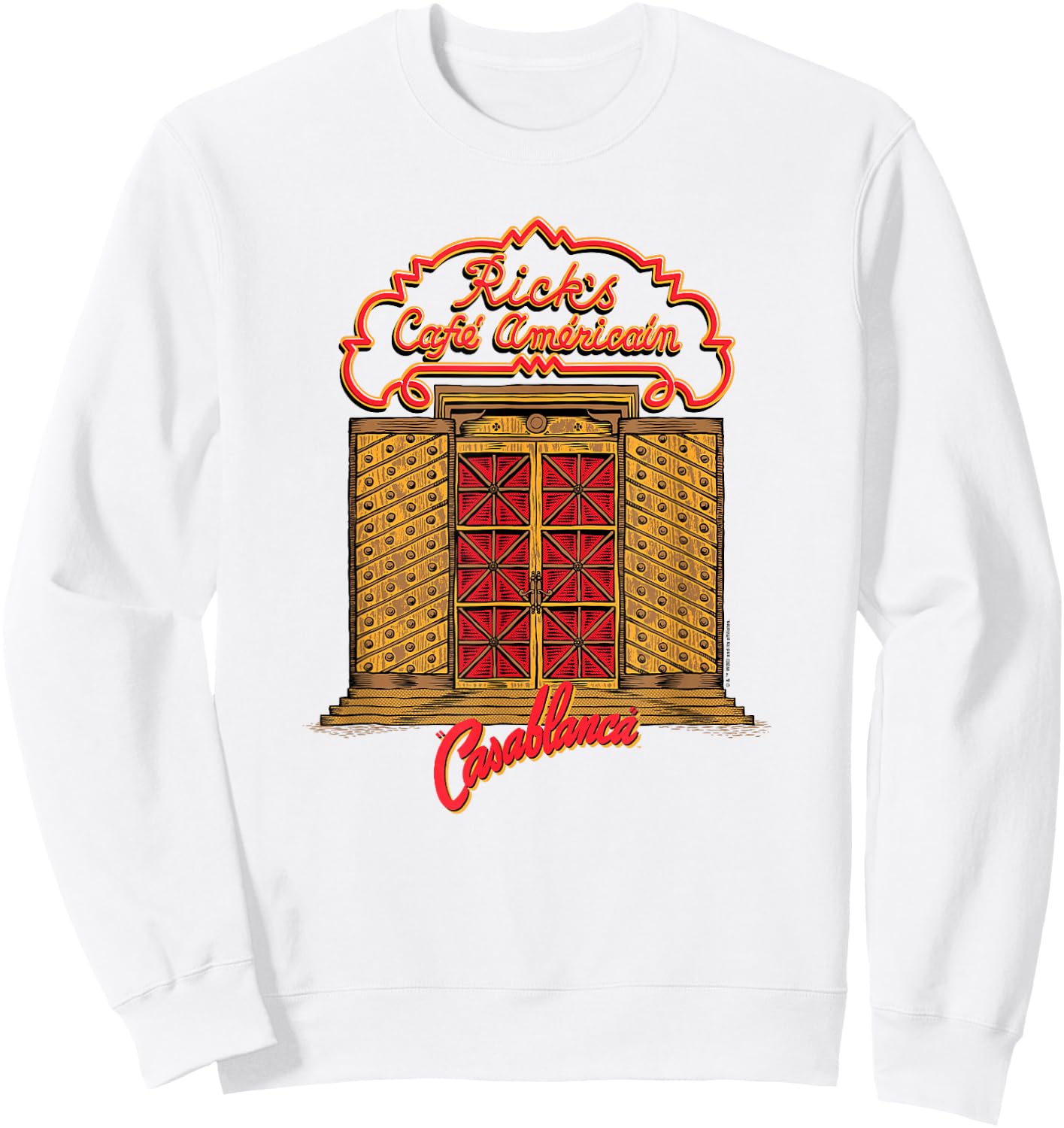 WB100 Casablanca Rick's Café Amèricain Vintage Logo Sweatshirt - Sweatshirt | White