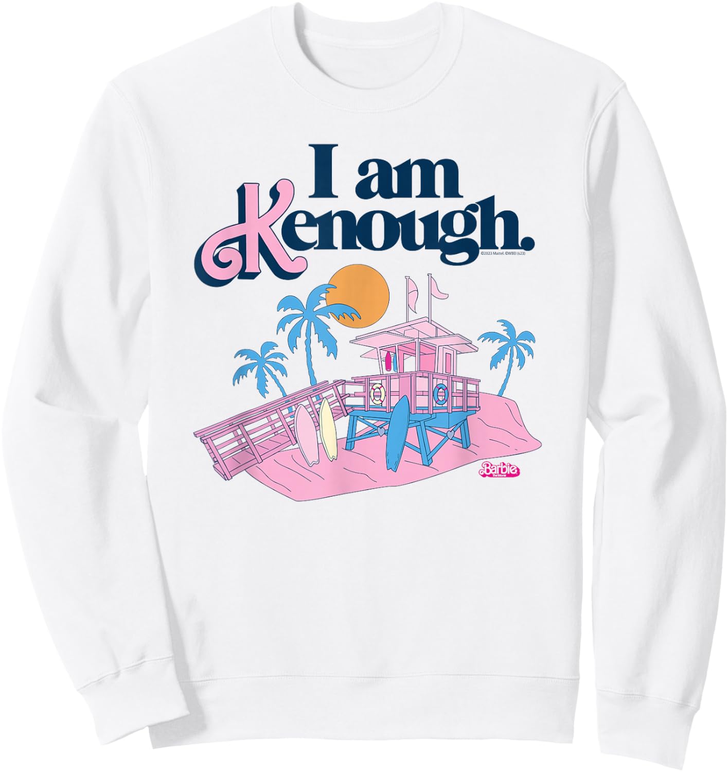 Barbie The Movie - I Am Kenough Lifeguard Stand Sweatshirt - Sweatshirt | White