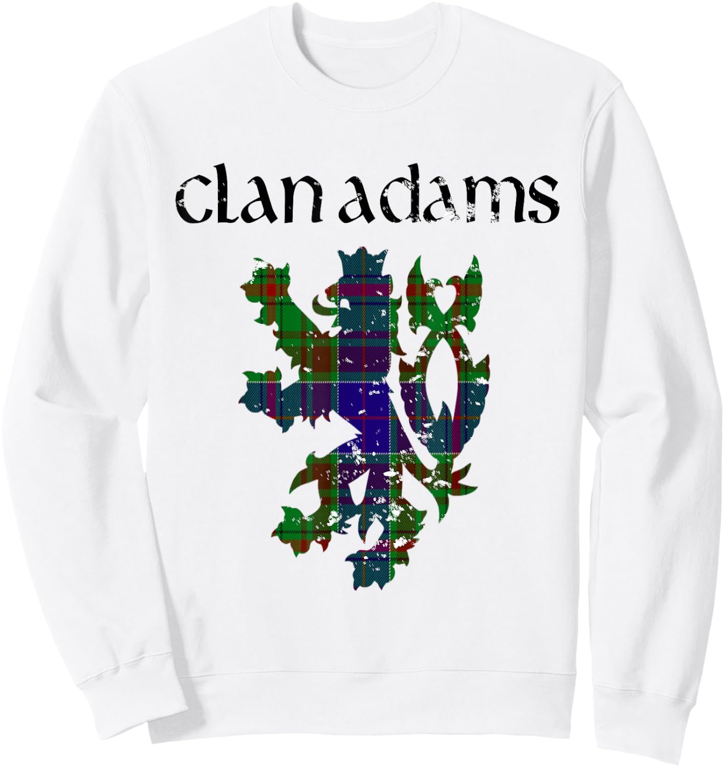 Clan Adams Tartan Scottish Family Name Scotland Pride Sweatshirt - Sweatshirt | White