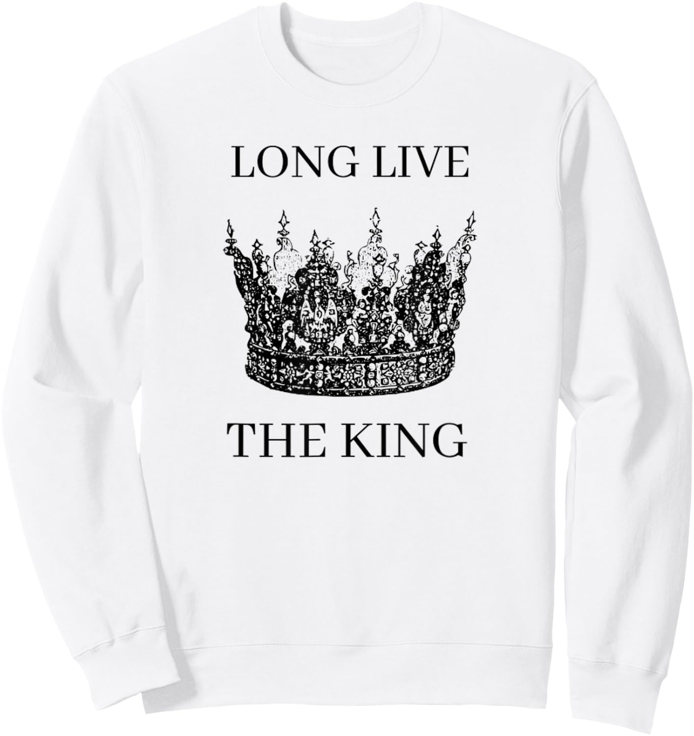 Long Live The King UK King Charles Coronation Celebration Sweatshirt - Sweatshirt | White