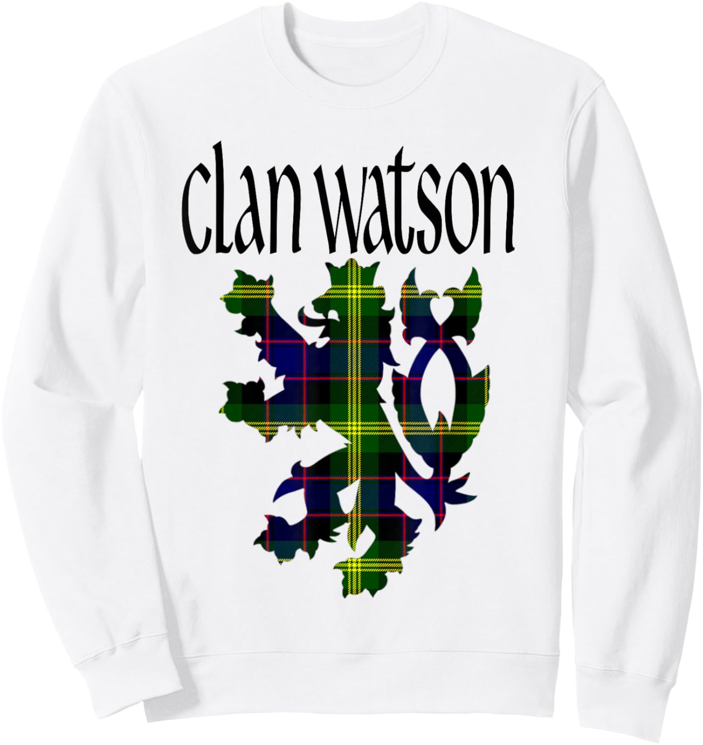 Clan Watson Tartan Scottish Family Name Scotland Pride Sweatshirt - Sweatshirt | White
