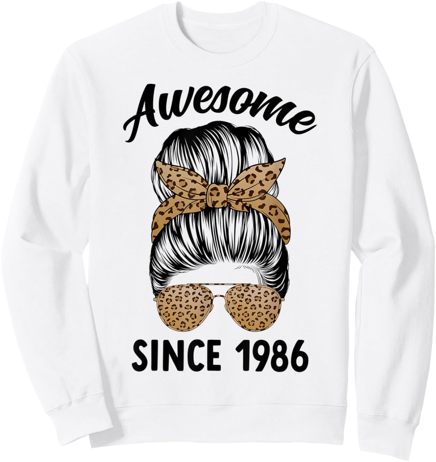 Awesome Since 1986 Women 37 Years Old 37th Birthday Sweatshirt - Sweatshirt | White