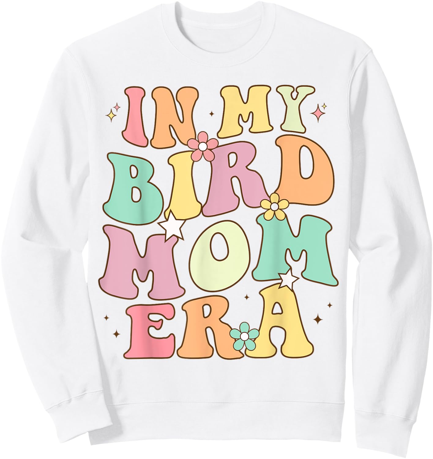 In my bird Mom era Funny Bird Lover Women birdwatching Sweatshirt - Sweatshirt | White