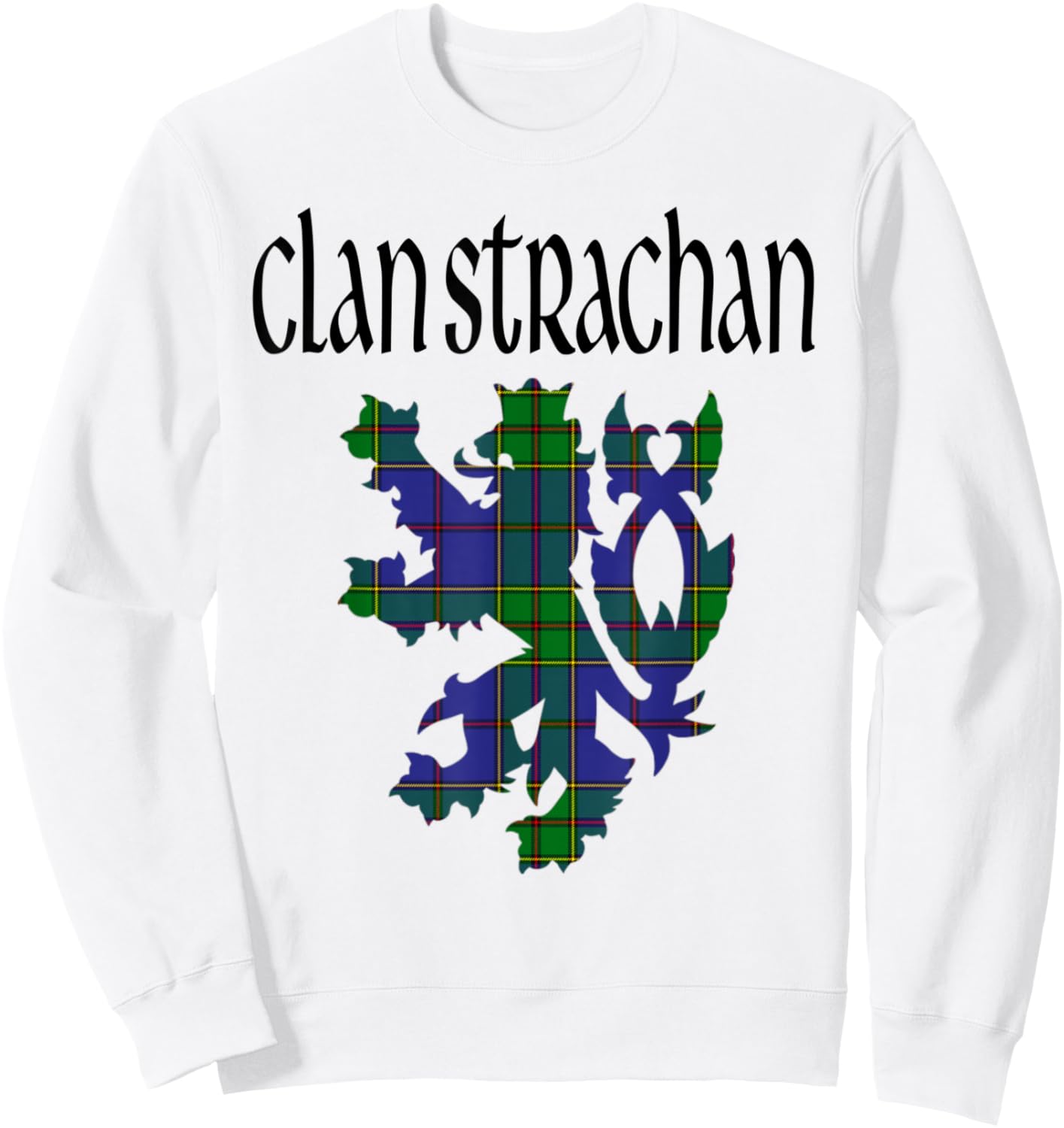 Clan Strachan Tartan Scottish Family Name Scotland Pride Sweatshirt - Sweatshirt | White